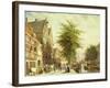 The Oude Zijds Voorburgwal in Amsterdam-Cornelis Springer-Framed Giclee Print