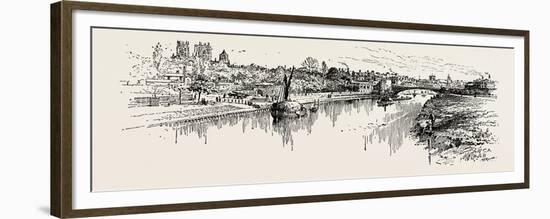 The Ouse at York, Uk. the River Ouse Is a River in North Yorkshire, England-null-Framed Premium Giclee Print