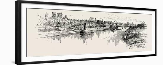 The Ouse at York, Uk. the River Ouse Is a River in North Yorkshire, England-null-Framed Premium Giclee Print