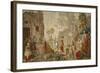 The Outdoor Market, from Village Festivals, 1775-89-Etienne Jeaurat-Framed Giclee Print