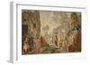 The Outdoor Market, from Village Festivals, 1775-89-Etienne Jeaurat-Framed Giclee Print