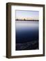 The Outer Alster Lake, Schwanenwik, Dusk, Skyline, Panorama, Hanseatic City of Hamburg, Germany-Axel Schmies-Framed Photographic Print