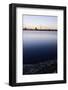 The Outer Alster Lake, Schwanenwik, Dusk, Skyline, Panorama, Hanseatic City of Hamburg, Germany-Axel Schmies-Framed Photographic Print