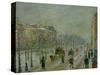 The Outer Boulevards: Snow, 1879-Camille Pissarro-Stretched Canvas