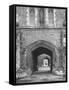 The Outer Gate of Winchester College Which Dates from 1395-Cornell Capa-Framed Stretched Canvas