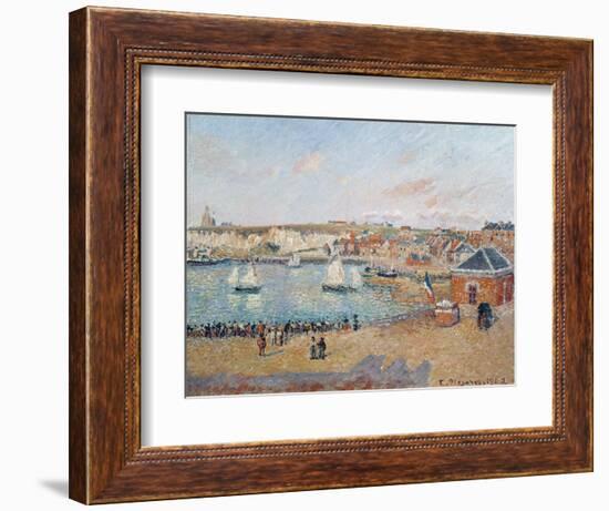 The Outer Harbour at Dieppe, 1902-Camille Pissarro-Framed Giclee Print