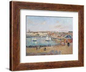 The Outer Harbour at Dieppe, 1902-Camille Pissarro-Framed Giclee Print