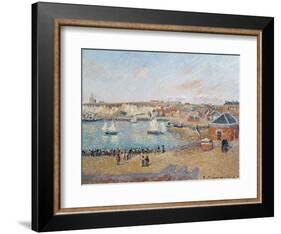 The Outer Harbour at Dieppe, 1902-Camille Pissarro-Framed Giclee Print