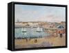 The Outer Harbour at Dieppe, 1902-Camille Pissarro-Framed Stretched Canvas