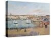 The Outer Harbour at Dieppe, 1902-Camille Pissarro-Stretched Canvas