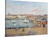 The Outer Harbour at Dieppe, 1902-Camille Pissarro-Stretched Canvas