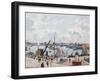 The Outer Harbour of Le Havre, Morning Sun-Camille Pissarro-Framed Giclee Print