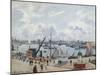 The Outer Harbour of Le Havre, Quai De Southampton, the Honfleur Boat Leaving the Harbour, 1903-Camille Pissarro-Mounted Giclee Print