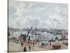 The Outer Harbour of Le Havre, Quai De Southampton, the Honfleur Boat Leaving the Harbour, 1903-Camille Pissarro-Stretched Canvas