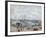 The Outer Harbour of Le Havre, Quai De Southampton, the Honfleur Boat Leaving the Harbour, 1903-Camille Pissarro-Framed Giclee Print