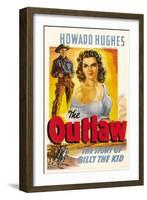 The Outlaw, Jack Buetel, Jane Russell, 1943-null-Framed Art Print