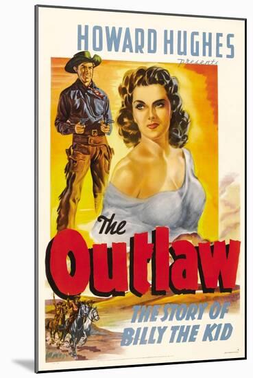 The Outlaw, Jack Buetel, Jane Russell, 1943-null-Mounted Art Print