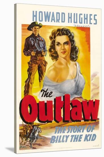 The Outlaw, Jack Buetel, Jane Russell, 1943-null-Stretched Canvas