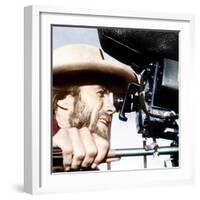 THE OUTLAW JOSEY WALES, actor-director Clint Eastwood, on set, 1976-null-Framed Photo