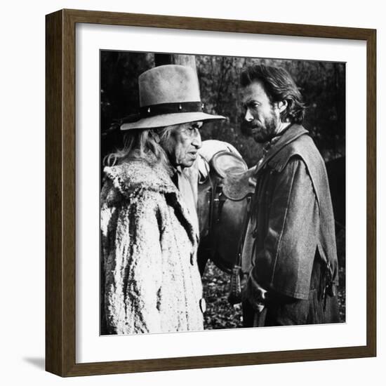 The Outlaw Josey Wales, Chief Dan George, Clint Eastwood, 1976-null-Framed Photo