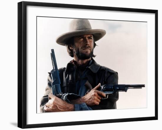 The Outlaw Josey Wales, Clint Eastwood, 1976-null-Framed Premium Photographic Print