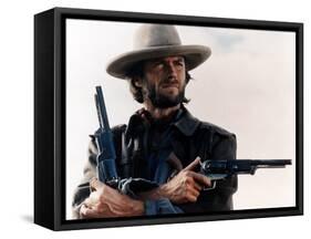 The Outlaw Josey Wales, Clint Eastwood, 1976-null-Framed Stretched Canvas