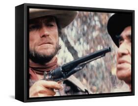 The Outlaw Josey Wales, Clint Eastwood, Chief Dan George, 1976-null-Framed Stretched Canvas