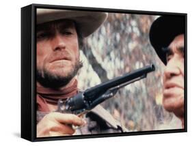 The Outlaw Josey Wales, Clint Eastwood, Chief Dan George, 1976-null-Framed Stretched Canvas