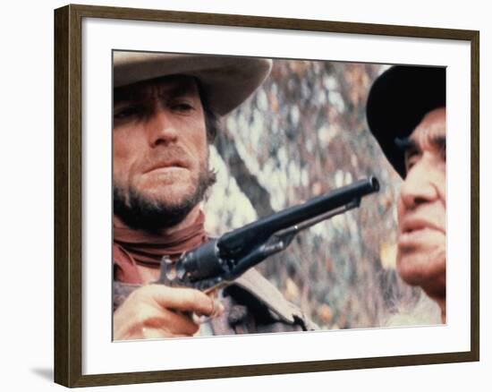 The Outlaw Josey Wales, Clint Eastwood, Chief Dan George, 1976-null-Framed Photo