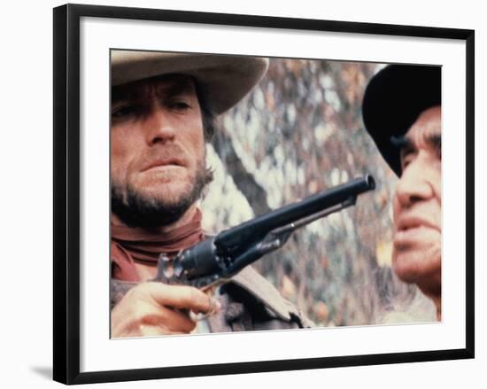 The Outlaw Josey Wales, Clint Eastwood, Chief Dan George, 1976-null-Framed Photo