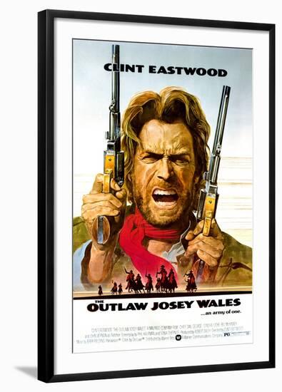 The Outlaw Josey Wales - Movie Poster Reproduction-null-Framed Photo