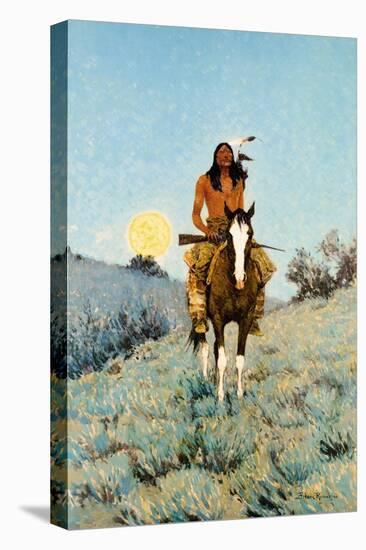 The Outlier 1909-Frederic Sackrider Remington-Stretched Canvas
