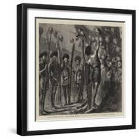 The Outrage in the Naga Hills, a Native Trophy of Human Skulls-Sydney Prior Hall-Framed Giclee Print