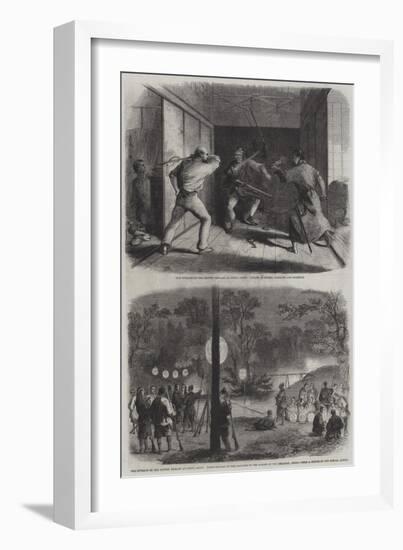 The Outrage on the British Embassy at Jeddo-null-Framed Giclee Print