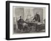 The Outrage on the Trent, Lord Lyons Communicating Earl Russell's Despatch to Mr Secretary Seward-null-Framed Giclee Print