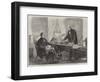 The Outrage on the Trent, Lord Lyons Communicating Earl Russell's Despatch to Mr Secretary Seward-null-Framed Giclee Print