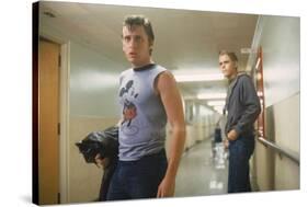 THE OUTSIDERS, 1982 directed by FRANCIS FORD COPPOLA Emilio Estevez andThomas C. Howell (photo)-null-Stretched Canvas