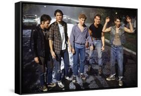 THE OUTSIDERS, 1982 directed by FRANCIS FORD COPPOLA Emilio Estevez, Rob Lowe, Thomas C. Howell, Pa-null-Framed Stretched Canvas