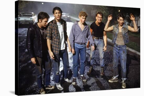 THE OUTSIDERS, 1982 directed by FRANCIS FORD COPPOLA Emilio Estevez, Rob Lowe, Thomas C. Howell, Pa-null-Stretched Canvas