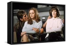 THE OUTSIDERS, 1982 directed by FRANCIS FORD COPPOLA Matt Dillon, Diane Lane and Michelle Meyrink (-null-Framed Stretched Canvas