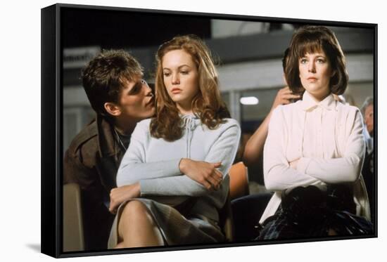 THE OUTSIDERS, 1982 directed by FRANCIS FORD COPPOLA Matt Dillon, Diane Lane and Michelle Meyrink (-null-Framed Stretched Canvas