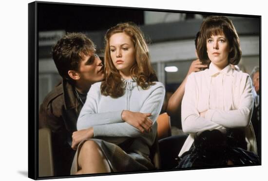 THE OUTSIDERS, 1982 directed by FRANCIS FORD COPPOLA Matt Dillon, Diane Lane and Michelle Meyrink (-null-Framed Stretched Canvas