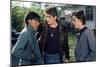 THE OUTSIDERS, 1982 directed by FRANCIS FORD COPPOLA Ralph Macchio, Matt Dillon andThomas C. Howell-null-Mounted Photo