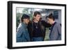 THE OUTSIDERS, 1982 directed by FRANCIS FORD COPPOLA Ralph Macchio, Matt Dillon andThomas C. Howell-null-Framed Photo