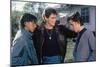 THE OUTSIDERS, 1982 directed by FRANCIS FORD COPPOLA Ralph Macchio, Matt Dillon andThomas C. Howell-null-Mounted Photo