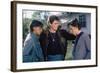 THE OUTSIDERS, 1982 directed by FRANCIS FORD COPPOLA Ralph Macchio, Matt Dillon andThomas C. Howell-null-Framed Photo