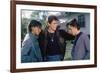 THE OUTSIDERS, 1982 directed by FRANCIS FORD COPPOLA Ralph Macchio, Matt Dillon andThomas C. Howell-null-Framed Photo