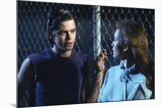 THE OUTSIDERS, 1982 directed by FRANCIS FORD COPPOLA Thomas C. Howell and Diane Lane (photo)-null-Mounted Photo