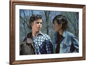 THE OUTSIDERS, 1982 directed by FRANCIS FORD COPPOLA Thomas C. Howell and Ralph macchio (photo)-null-Framed Photo