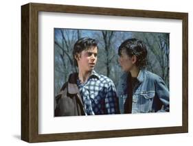 THE OUTSIDERS, 1982 directed by FRANCIS FORD COPPOLA Thomas C. Howell and Ralph macchio (photo)-null-Framed Photo